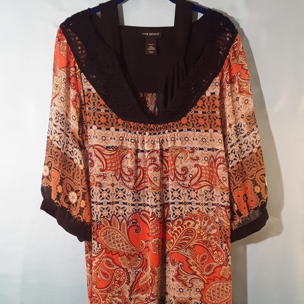 2 Piece Paisley Print Dress